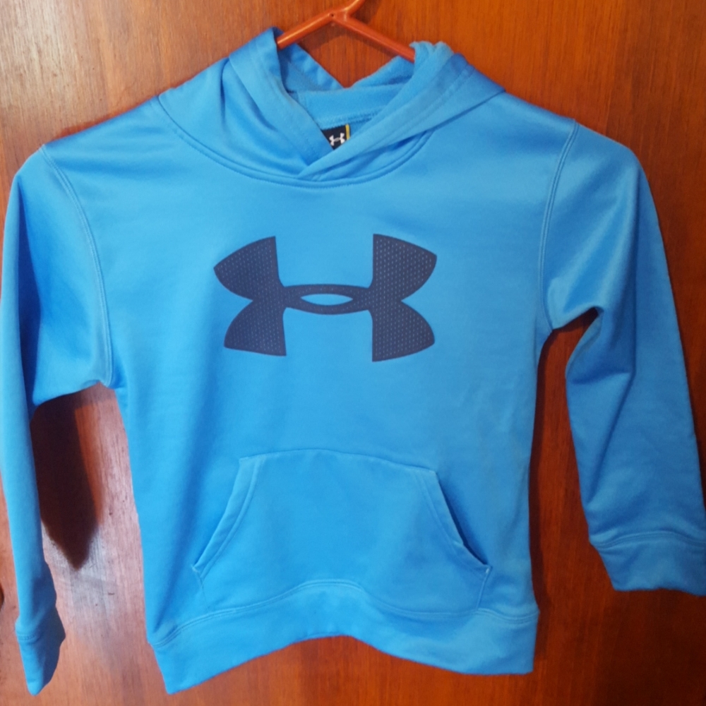 Under Armour Hooded Pullover Sweatshirt Blue 7